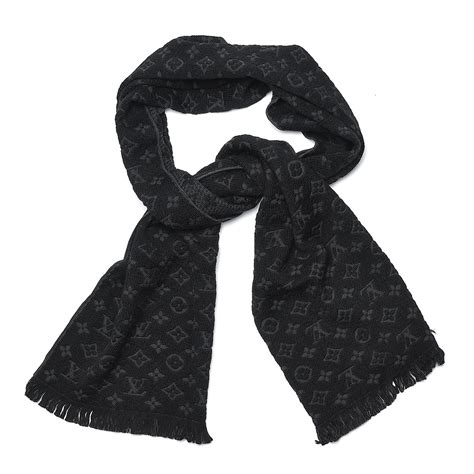 louis vuitton knit scarf|Louis Vuitton scarf women's black.